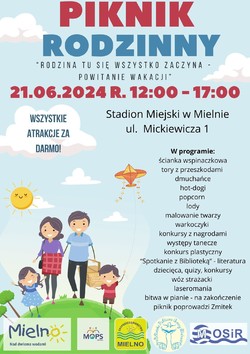 Piknik rodzinny: powitanie wakacji w gminie Mielno [21.06.2024]