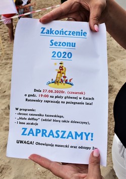 Zakończenie sezonu ratowniczego 2020