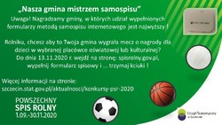 Nasza gmina mistrzem samospisu - akcja promująca samospis internetowy w PSR2020