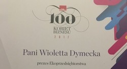 Doceniona za przedsiębiorczość