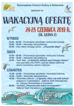 Wakacyjna oferta SCK w Sarbinowie