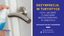 Spotkanie online z zakresu bezpieczeństwa sanitarnego w obiektach noclegowych