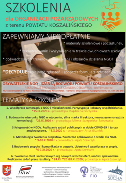 Cykl szkoleń dla organizacji pozarządowych
