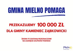 Gmina Mielno przekaże 100 tys. zł wsparcia dla powodzian