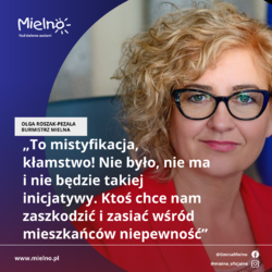 Burmistrz Mielna komentuje stronę internetową poświęconą przyłączeniu Mielna do Koszalina