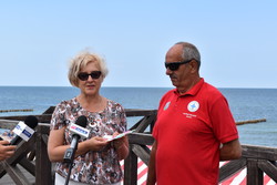 Bezpieczeństwo na plażach - briefing prasowy w Mielnie