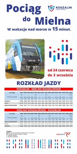 Sprawdź rozkład szynobusu na trasie Mielno-Koszalin