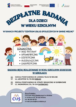 Bezpłatne badania dla dzieci w wieku szkolnym