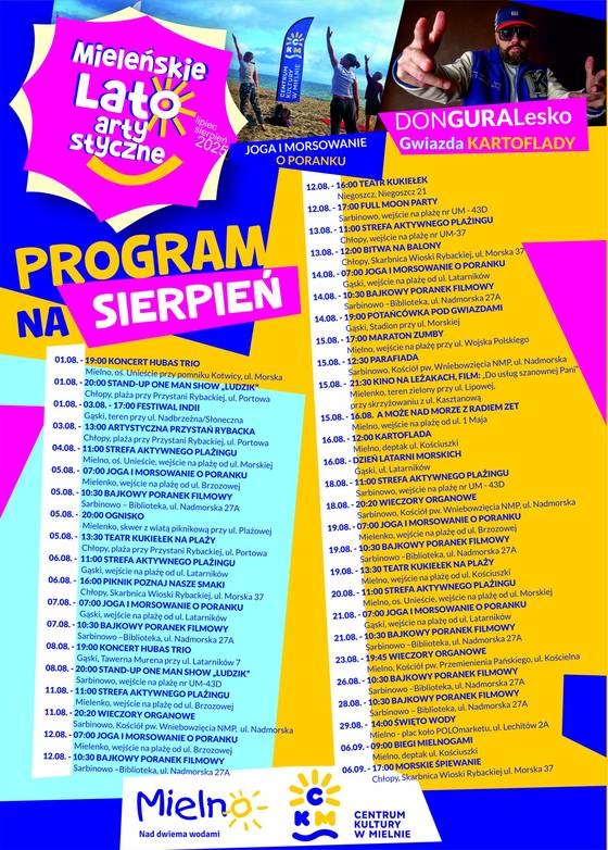 Mieleńskie Lato Artystyczne - sierpień 2025