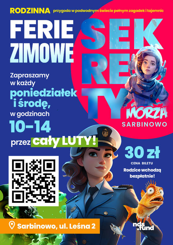 Ferie z Sekretami Morza w Sarbinowie - partnerem Mieleńskiej Karty Mieszkańca