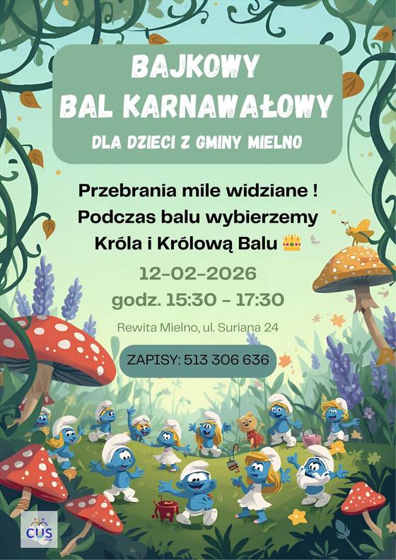 Bajkowy Bal Karnawałowy dla dzieci