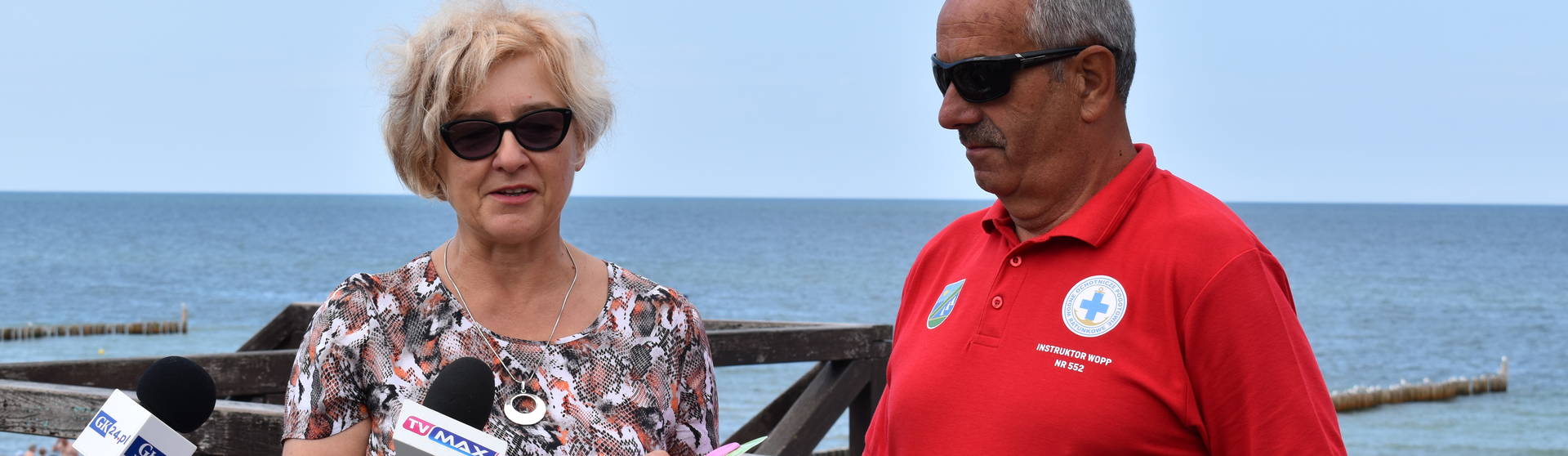 Bezpieczeństwo na plażach - briefing prasowy w Mielnie